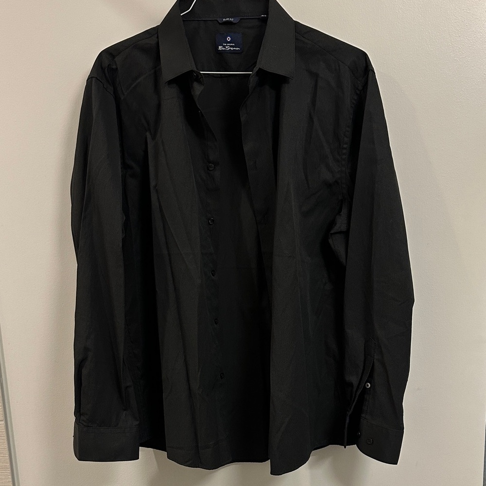 Ben Sherman Black Button Down Shirt